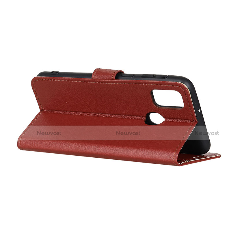 Leather Case Stands Flip Cover Holder A03D for Motorola Moto G41