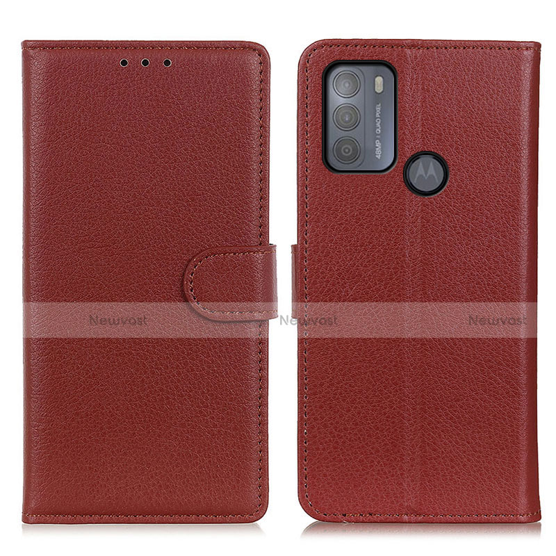 Leather Case Stands Flip Cover Holder A03D for Motorola Moto G50