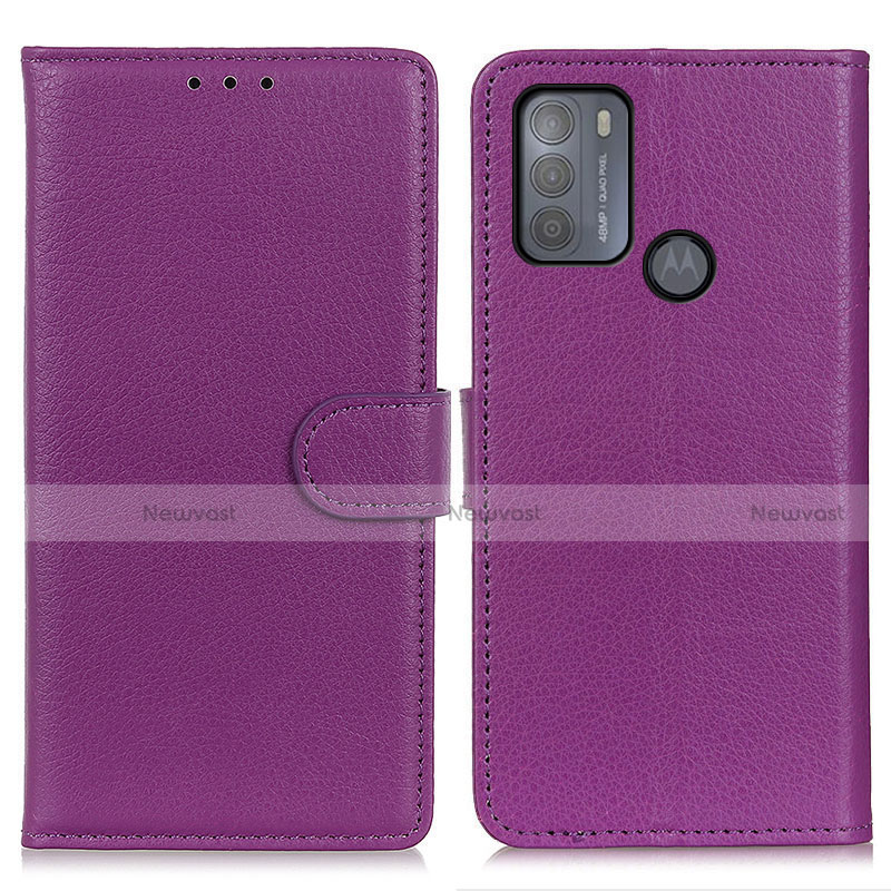 Leather Case Stands Flip Cover Holder A03D for Motorola Moto G50