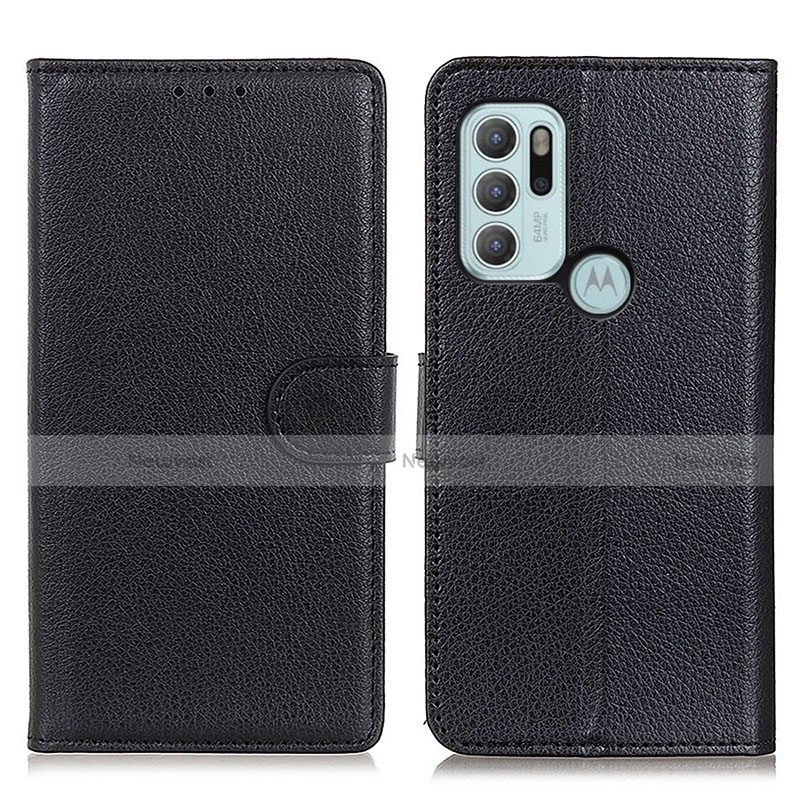 Leather Case Stands Flip Cover Holder A03D for Motorola Moto G60s