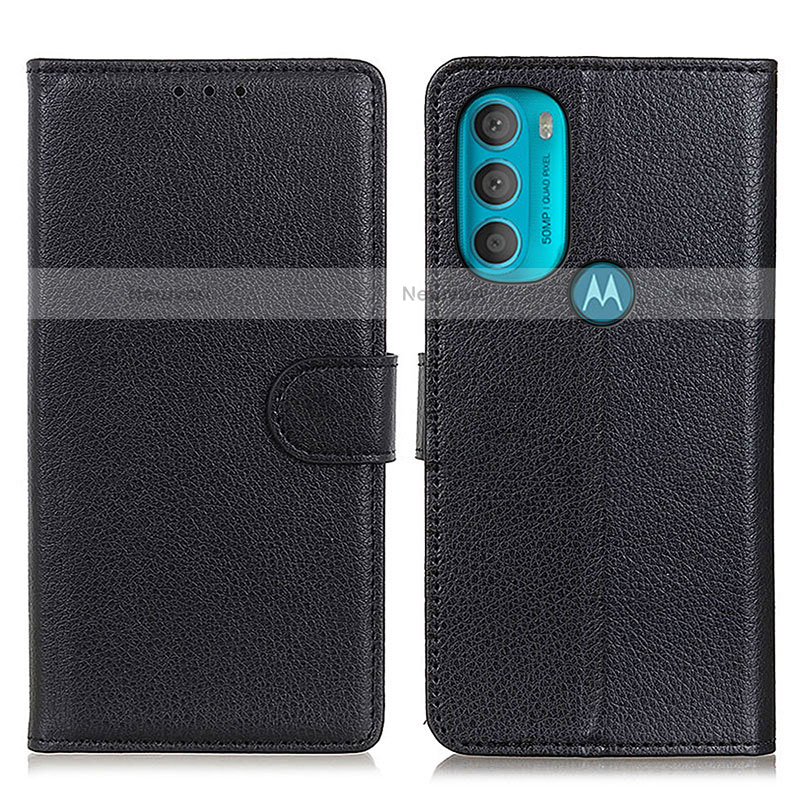 Leather Case Stands Flip Cover Holder A03D for Motorola Moto G71 5G