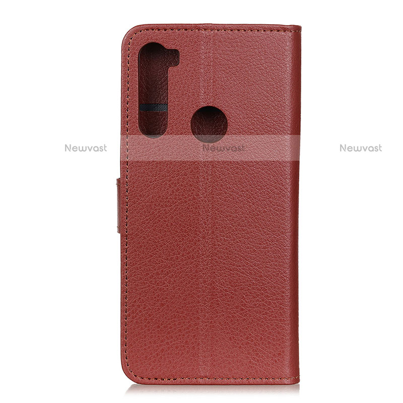 Leather Case Stands Flip Cover Holder A03D for Motorola Moto One Fusion Plus