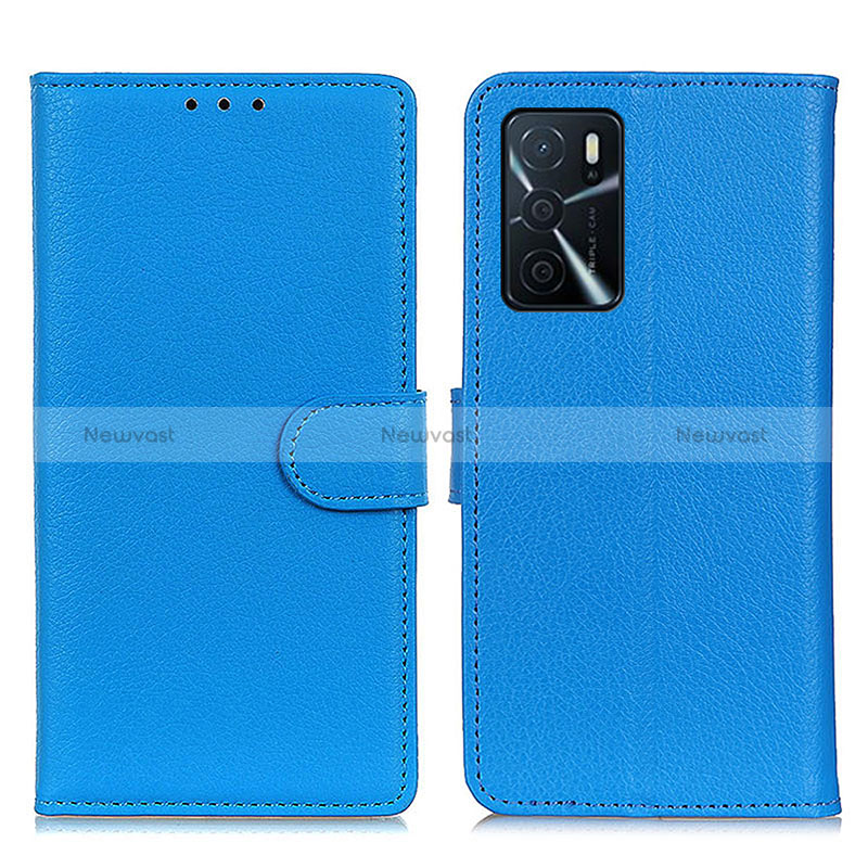 Leather Case Stands Flip Cover Holder A03D for Oppo A54s