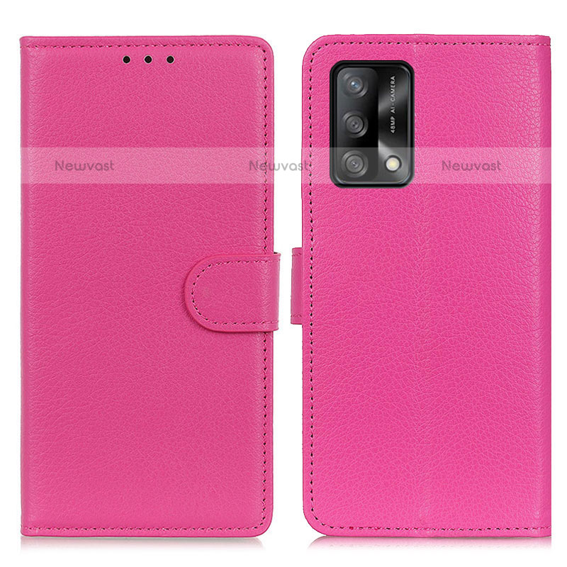 Leather Case Stands Flip Cover Holder A03D for Oppo A74 4G