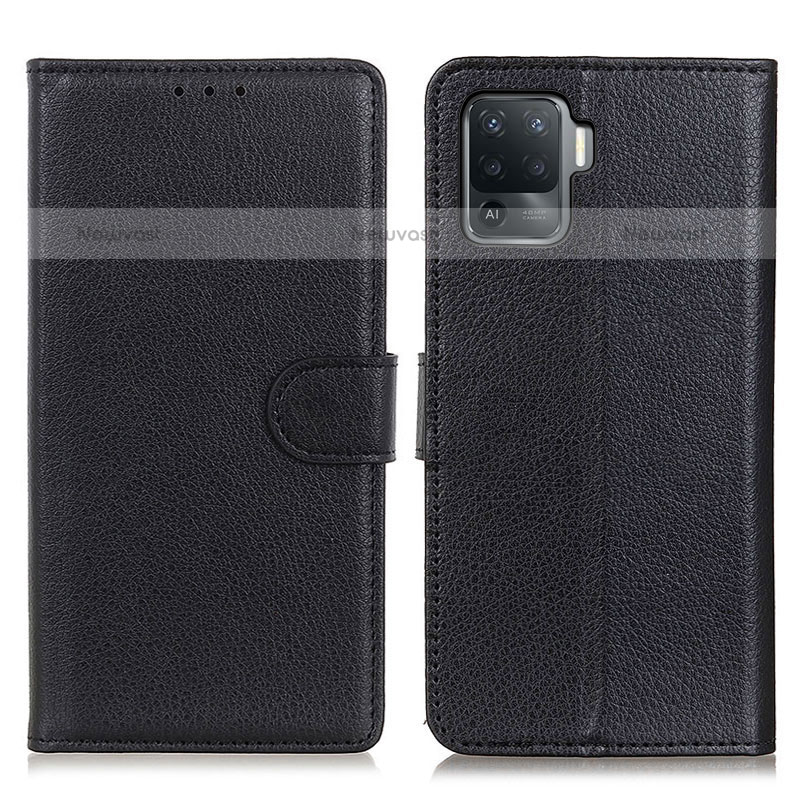 Leather Case Stands Flip Cover Holder A03D for Oppo A94 4G