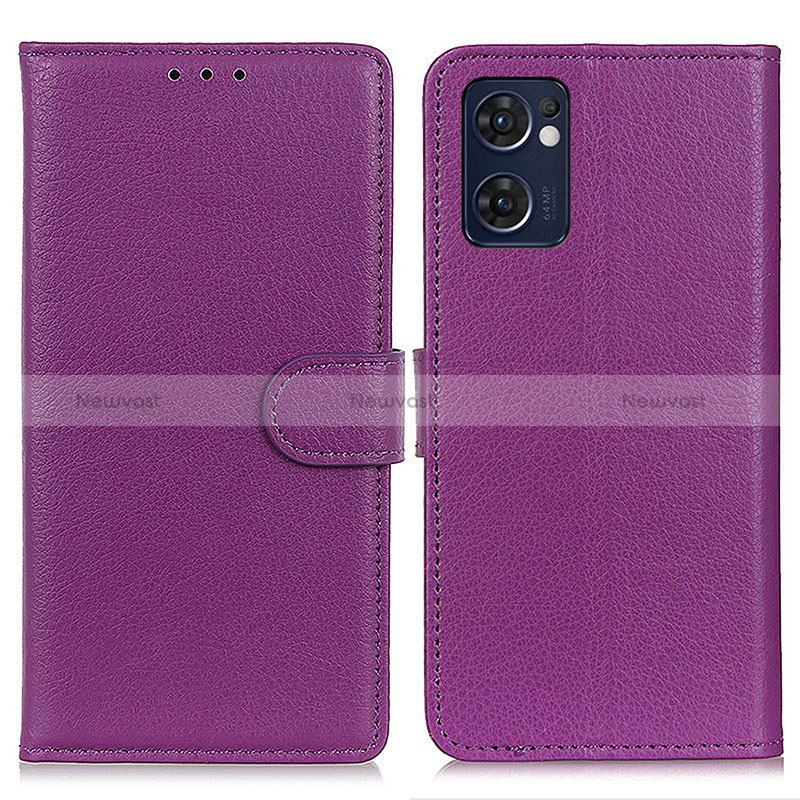 Leather Case Stands Flip Cover Holder A03D for Oppo Find X5 Lite 5G