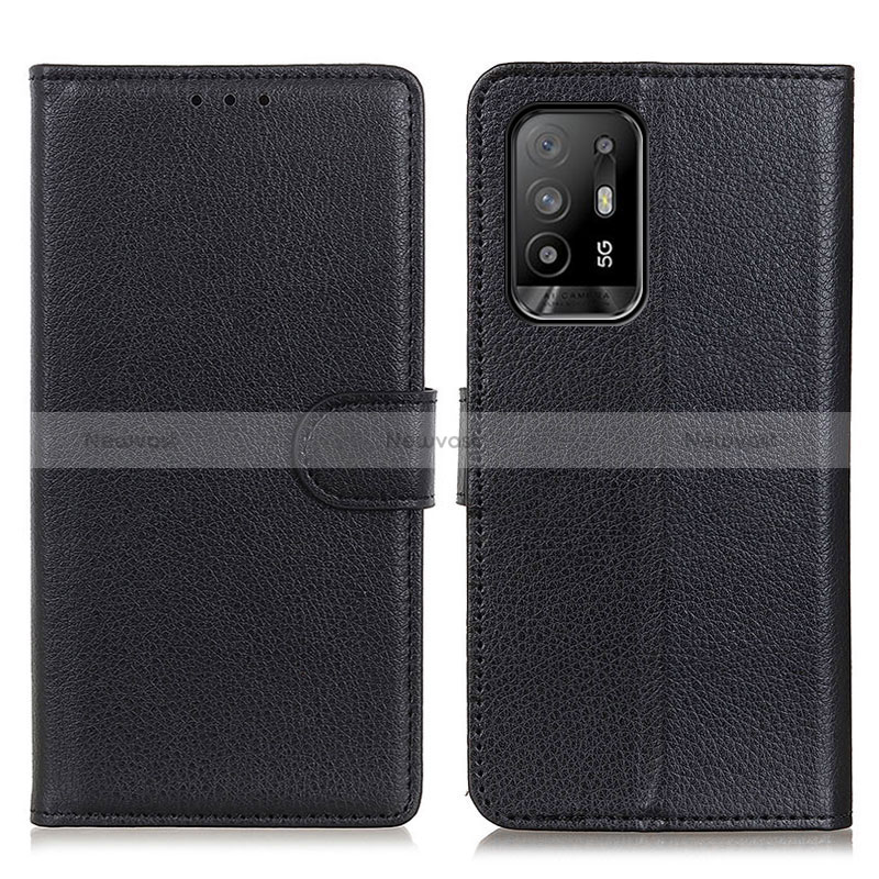 Leather Case Stands Flip Cover Holder A03D for Oppo Reno5 Z 5G