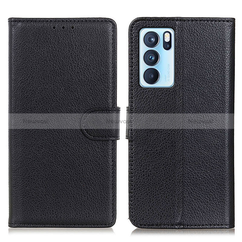 Leather Case Stands Flip Cover Holder A03D for Oppo Reno6 Pro 5G India