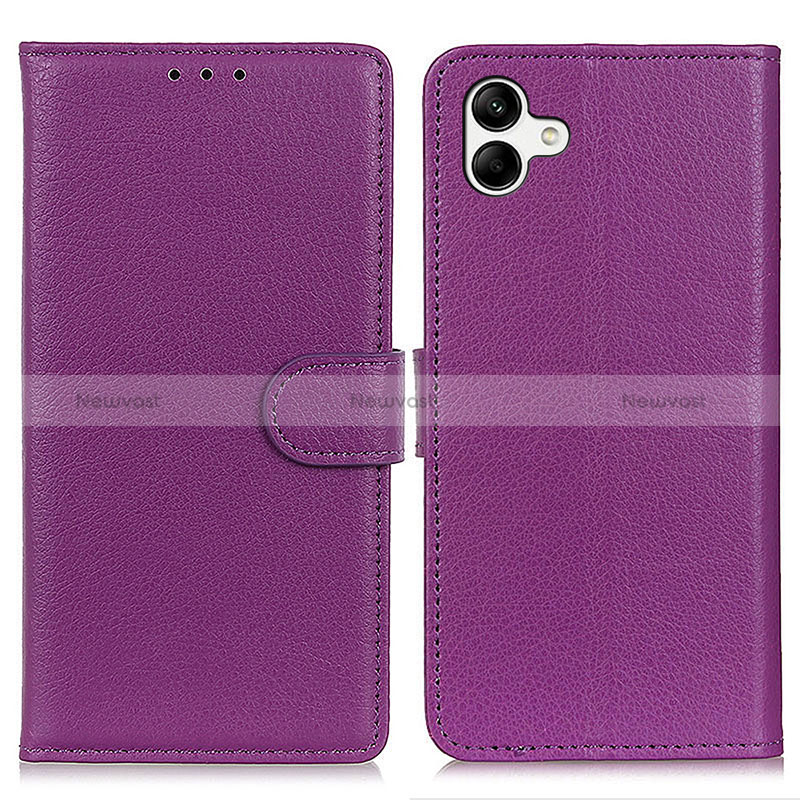 Leather Case Stands Flip Cover Holder A03D for Samsung Galaxy M04