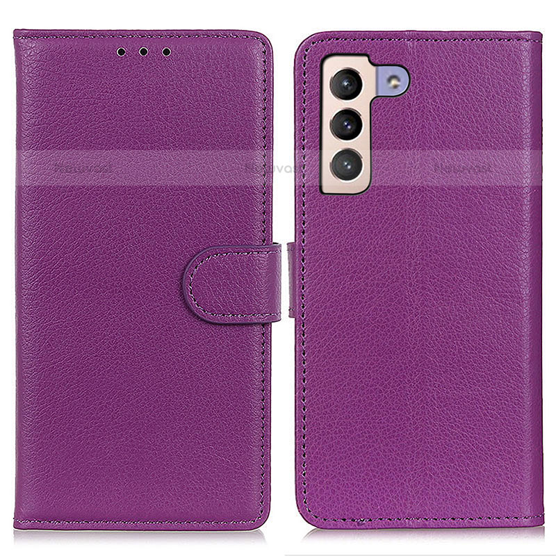 Leather Case Stands Flip Cover Holder A03D for Samsung Galaxy S21 Plus 5G