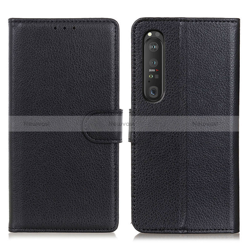 Leather Case Stands Flip Cover Holder A03D for Sony Xperia 1 III