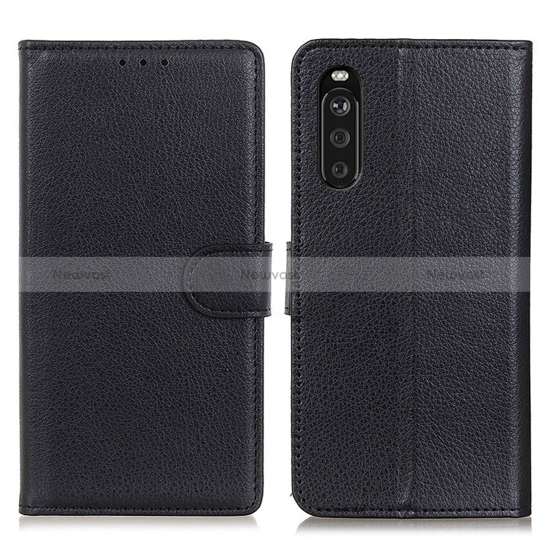 Leather Case Stands Flip Cover Holder A03D for Sony Xperia 10 III