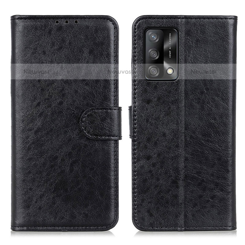 Leather Case Stands Flip Cover Holder A04D for Oppo A74 4G