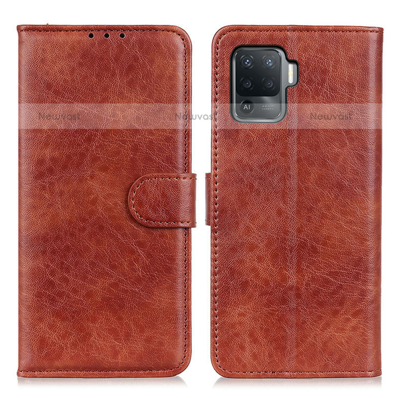 Leather Case Stands Flip Cover Holder A04D for Oppo A94 4G