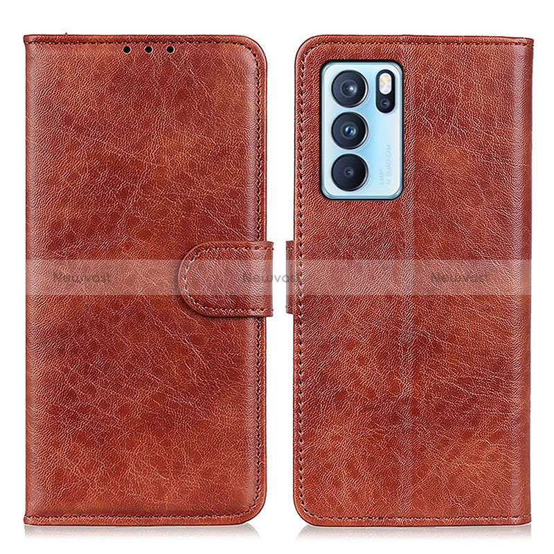 Leather Case Stands Flip Cover Holder A04D for Oppo Reno6 Pro 5G India