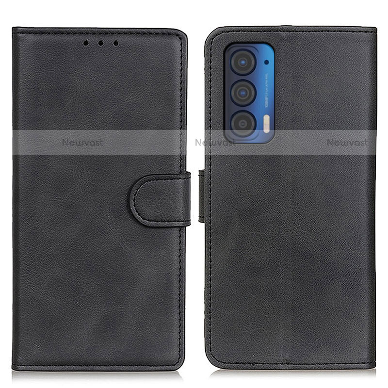Leather Case Stands Flip Cover Holder A05D for Motorola Moto Edge (2021) 5G