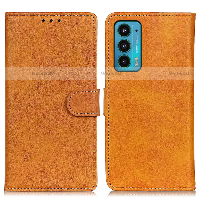 Leather Case Stands Flip Cover Holder A05D for Motorola Moto Edge Lite 5G