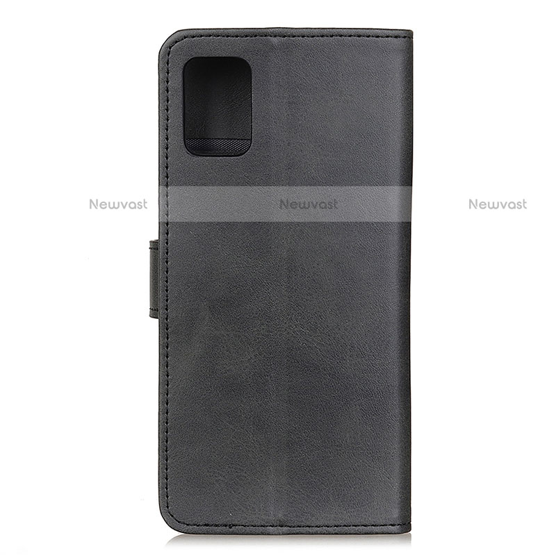 Leather Case Stands Flip Cover Holder A05D for Motorola Moto G100 5G Black