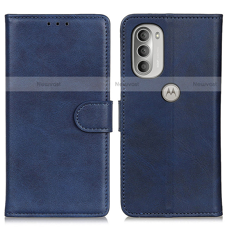 Leather Case Stands Flip Cover Holder A05D for Motorola Moto G51 5G