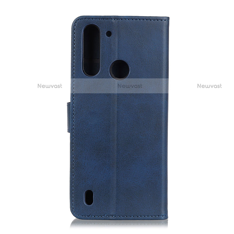 Leather Case Stands Flip Cover Holder A05D for Motorola Moto One Fusion