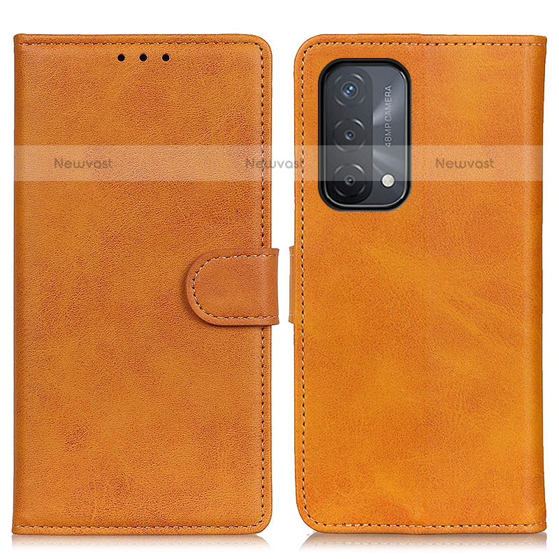 Leather Case Stands Flip Cover Holder A05D for OnePlus Nord N200 5G