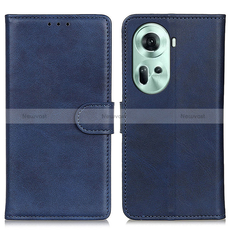 Leather Case Stands Flip Cover Holder A05D for Oppo Reno11 5G