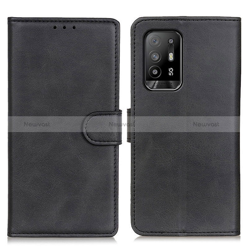 Leather Case Stands Flip Cover Holder A05D for Oppo Reno5 Z 5G
