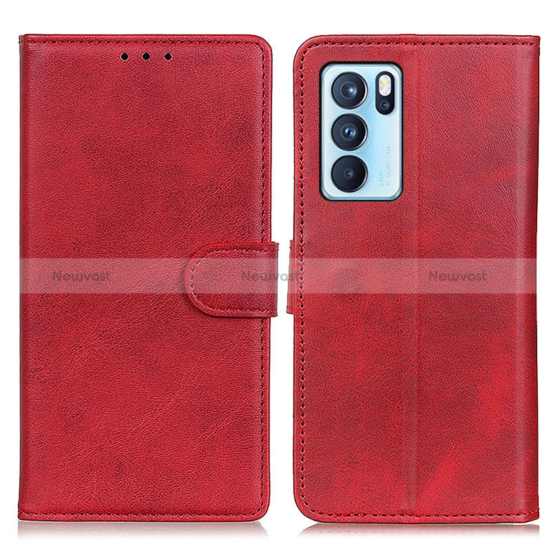 Leather Case Stands Flip Cover Holder A05D for Oppo Reno6 Pro 5G India