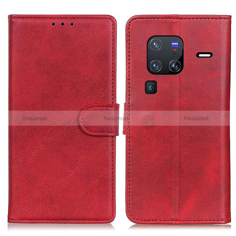 Leather Case Stands Flip Cover Holder A05D for Vivo X80 Pro 5G