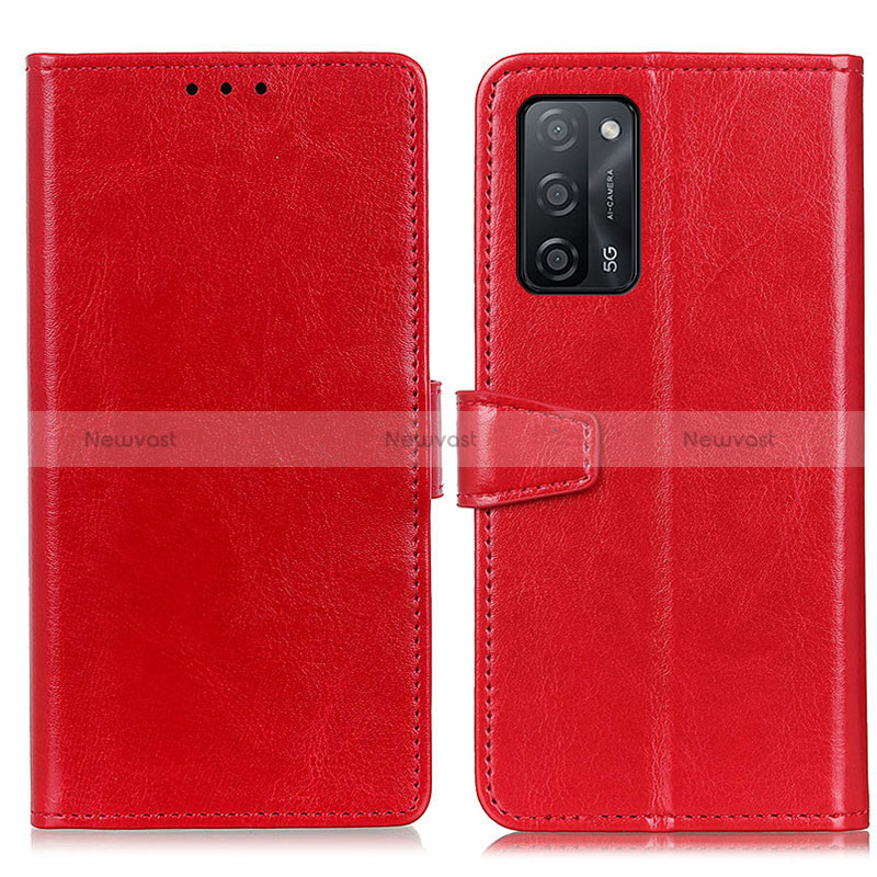 Leather Case Stands Flip Cover Holder A06D for Oppo A53s 5G