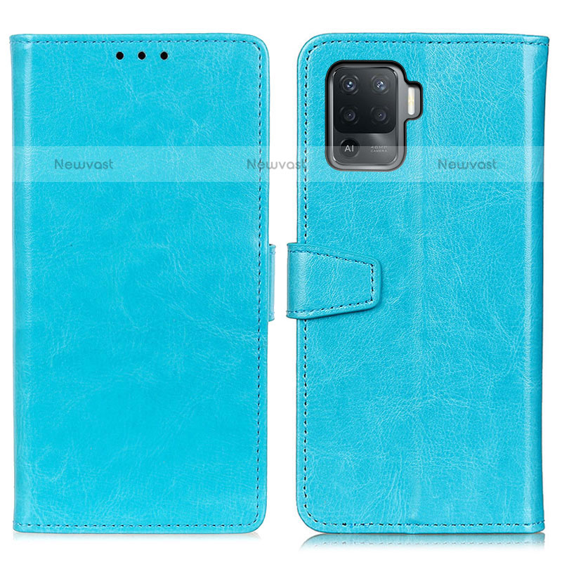 Leather Case Stands Flip Cover Holder A06D for Oppo A94 4G