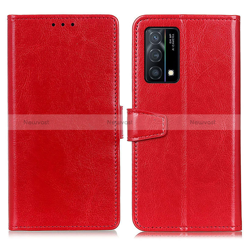 Leather Case Stands Flip Cover Holder A06D for Oppo K9 5G