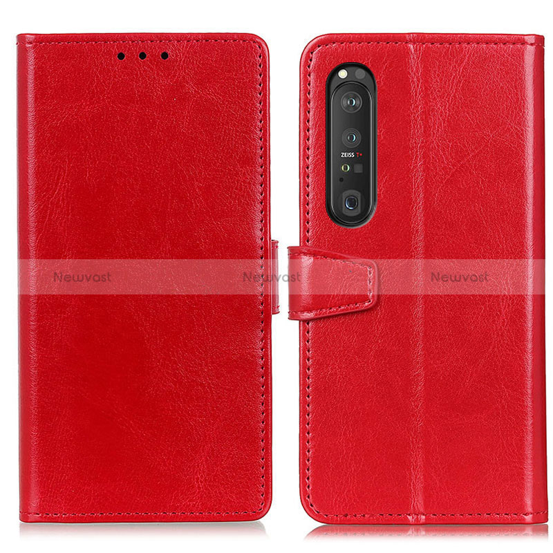 Leather Case Stands Flip Cover Holder A06D for Sony Xperia 1 III
