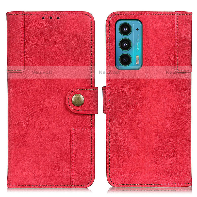 Leather Case Stands Flip Cover Holder A07D for Motorola Moto Edge 20 5G