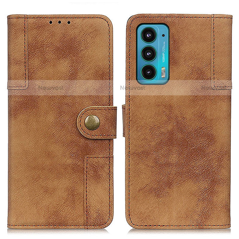 Leather Case Stands Flip Cover Holder A07D for Motorola Moto Edge 20 5G