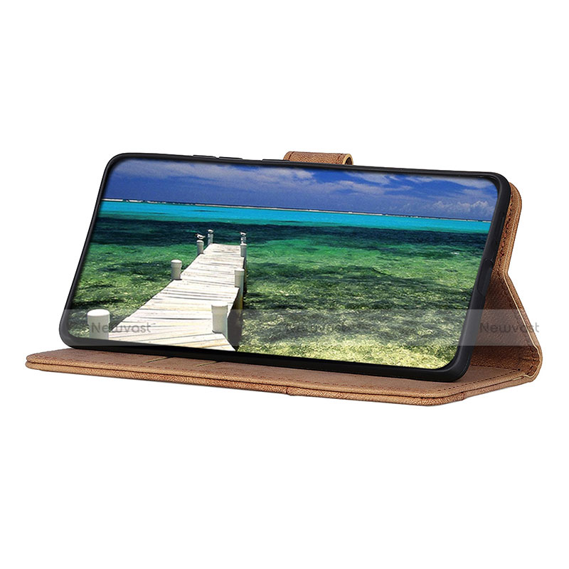 Leather Case Stands Flip Cover Holder A07D for Motorola Moto G40 Fusion