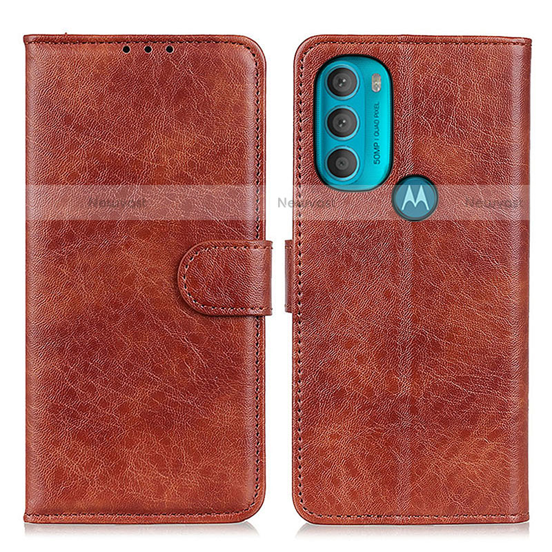 Leather Case Stands Flip Cover Holder A07D for Motorola Moto G71 5G