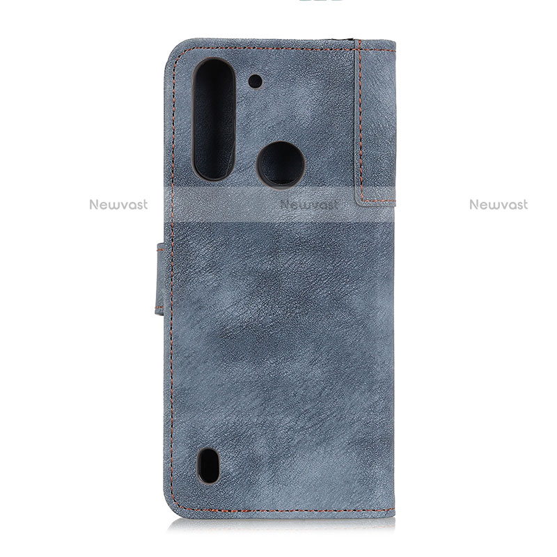 Leather Case Stands Flip Cover Holder A07D for Motorola Moto One Fusion