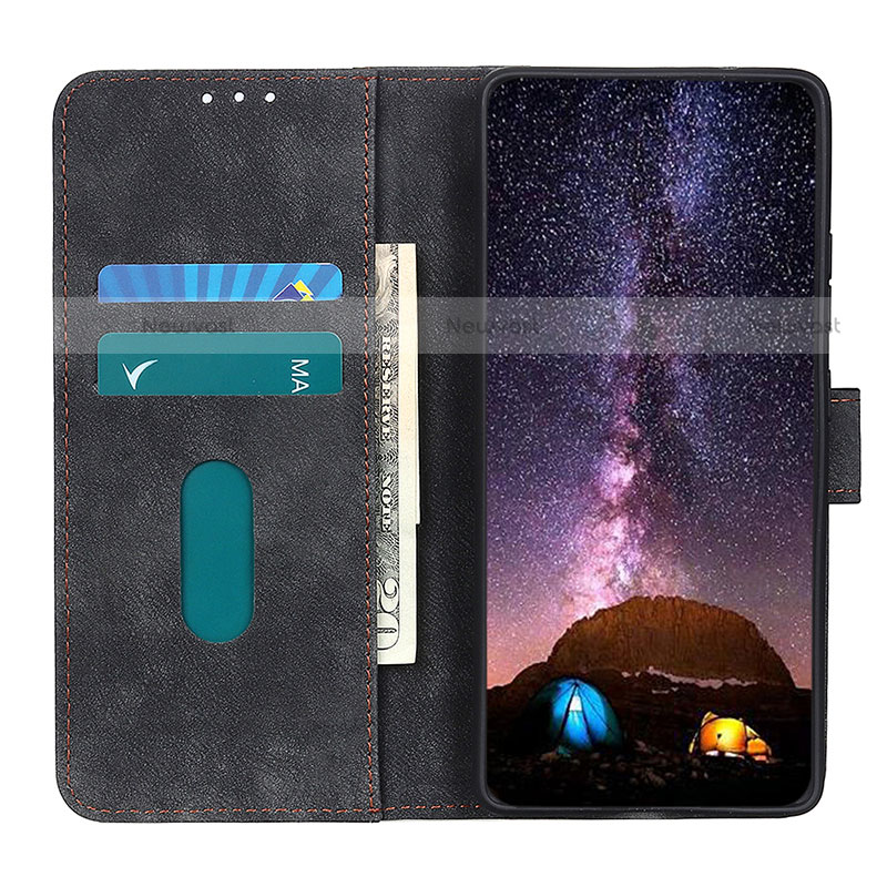 Leather Case Stands Flip Cover Holder A07D for Motorola Moto One Fusion