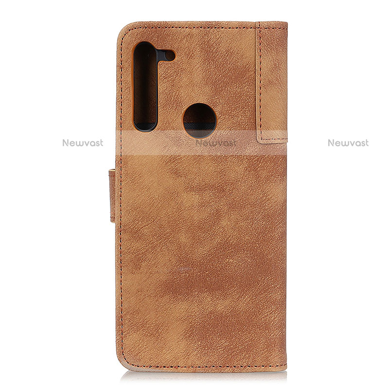 Leather Case Stands Flip Cover Holder A07D for Motorola Moto One Fusion Plus