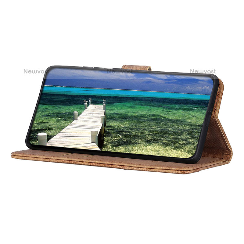 Leather Case Stands Flip Cover Holder A07D for OnePlus Nord N200 5G