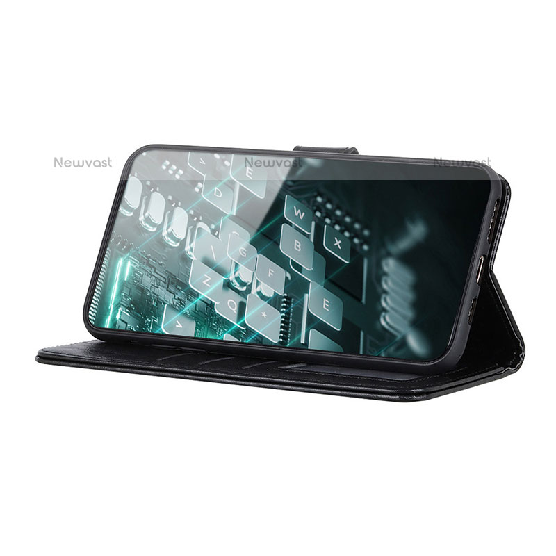 Leather Case Stands Flip Cover Holder A07D for Samsung Galaxy Quantum2 5G