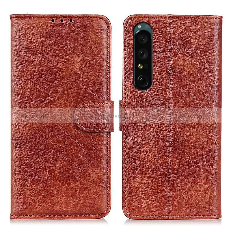 Leather Case Stands Flip Cover Holder A07D for Sony Xperia 1 V