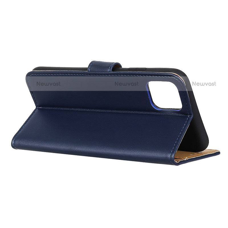 Leather Case Stands Flip Cover Holder A08D for Motorola Moto E20