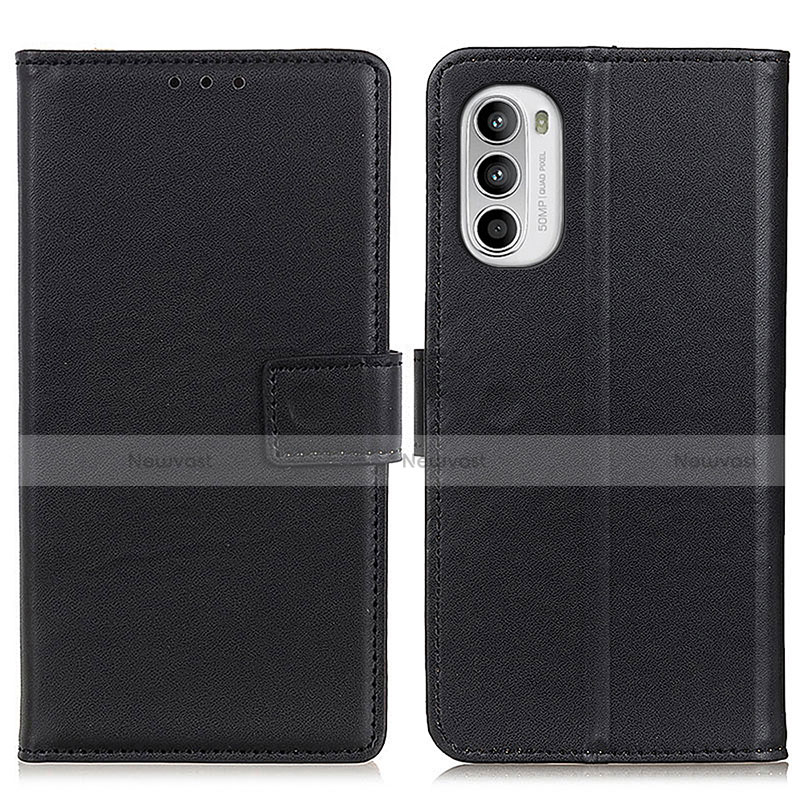 Leather Case Stands Flip Cover Holder A08D for Motorola Moto G82 5G