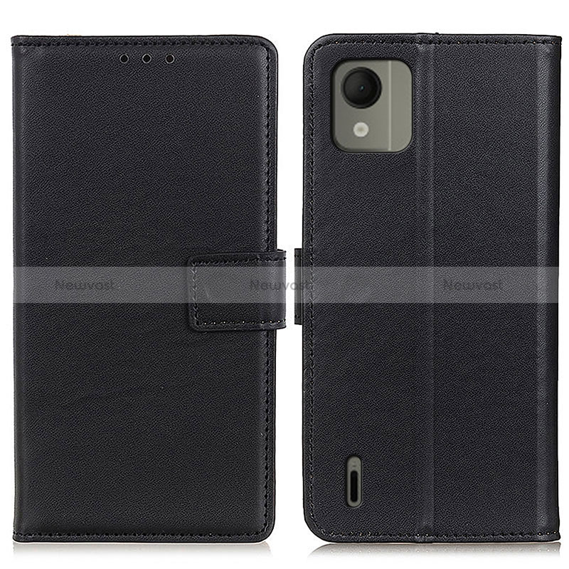 Leather Case Stands Flip Cover Holder A08D for Nokia C110