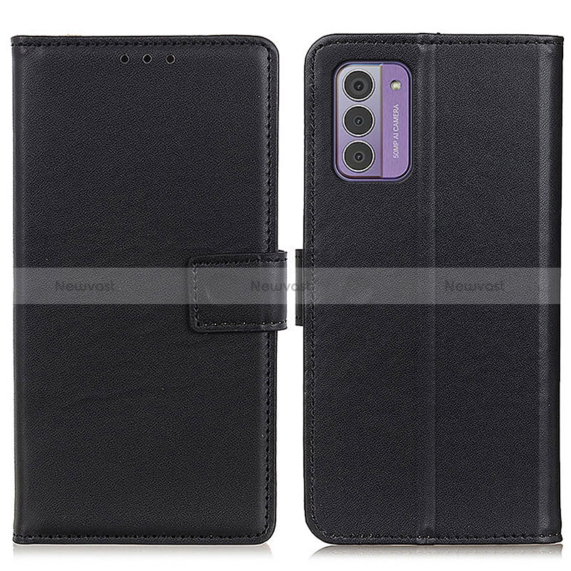 Leather Case Stands Flip Cover Holder A08D for Nokia G310 5G Black