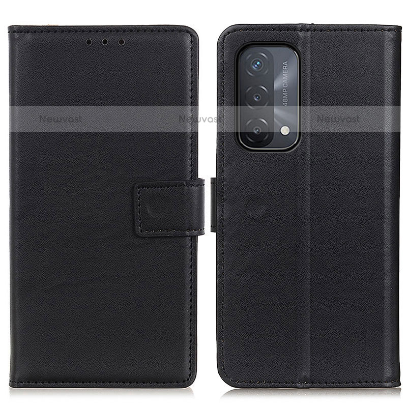 Leather Case Stands Flip Cover Holder A08D for OnePlus Nord N200 5G