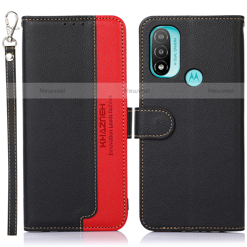 Leather Case Stands Flip Cover Holder A09D for Motorola Moto E40