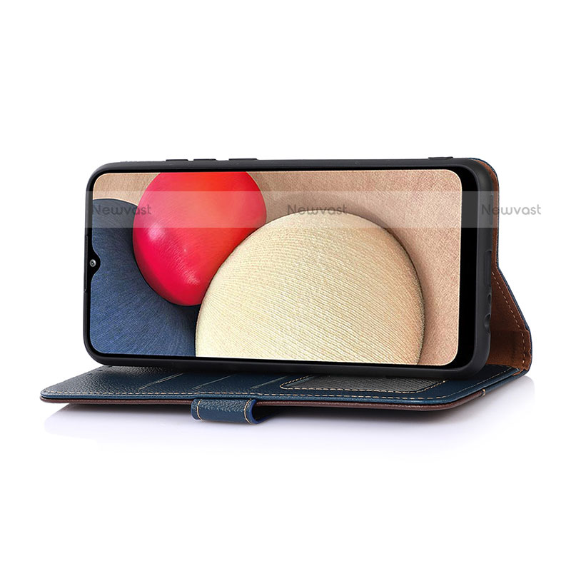 Leather Case Stands Flip Cover Holder A09D for Motorola Moto E40